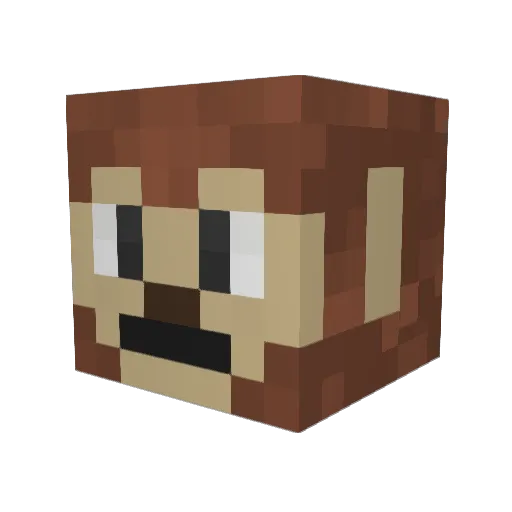 Max292 Minecraft avatar head, 3D render