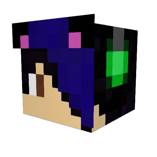 Max321oo Minecraft avatar head, 3D render