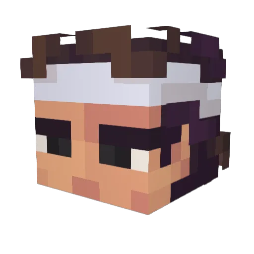 Max34117 Minecraft avatar head, 3D render