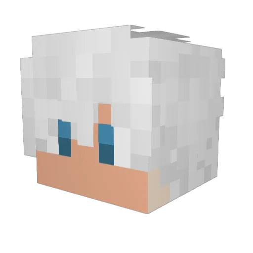 Max4foot Minecraft avatar head, 3D render
