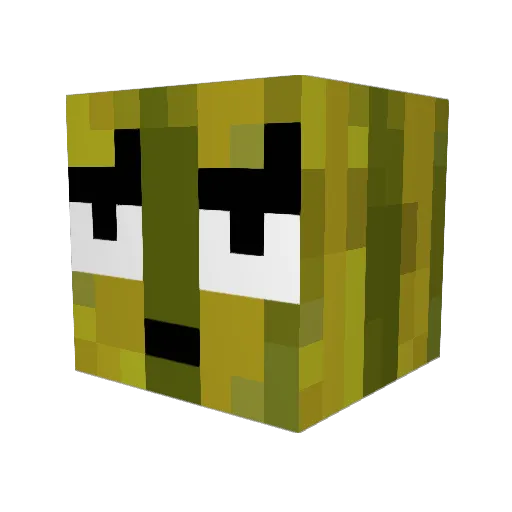 Max7200 Minecraft avatar head, 3D render