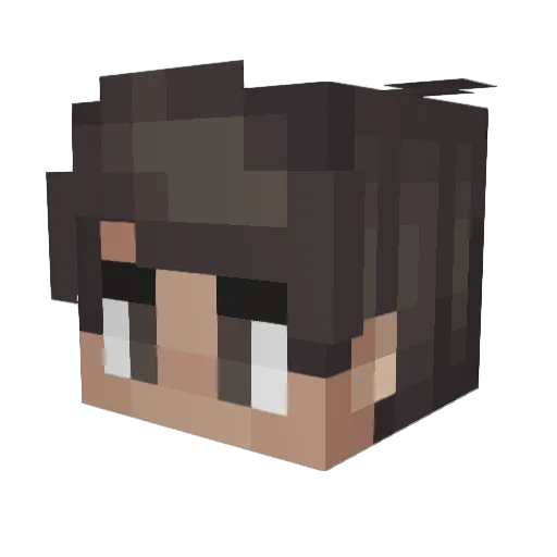 Max808s Minecraft avatar head, 3D render