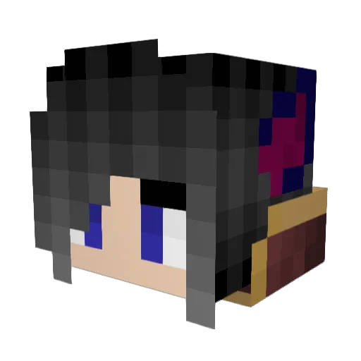Max873_ita Minecraft avatar head, 3D render