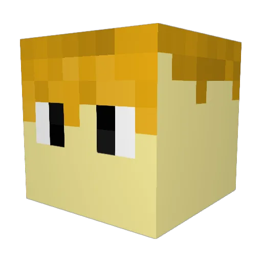 Max891 Minecraft avatar head, 3D render