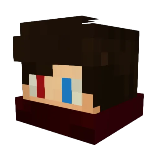 Max998 Minecraft avatar head, 3D render