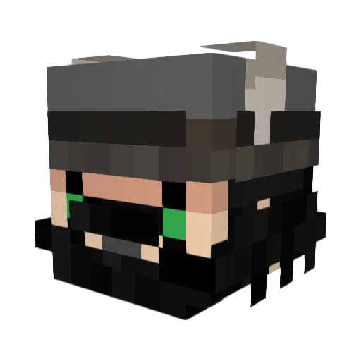 MaxAWoods Minecraft avatar head, 3D render