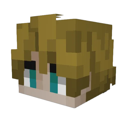 MaxAlwaysPlays Minecraft avatar head, 3D render