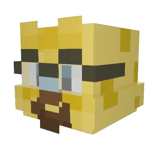 MaxAndCheese420 Minecraft avatar head, 3D render
