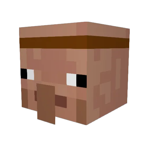 MaxCarambar20 Minecraft avatar head, 3D render