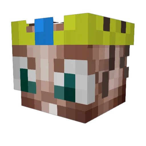 MaxD015 Minecraft avatar head, 3D render