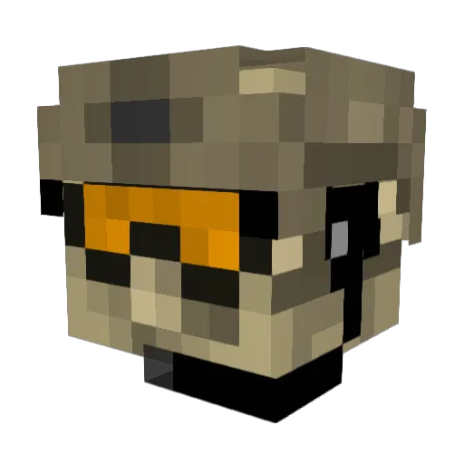 MaxD42 Minecraft avatar head, 3D render