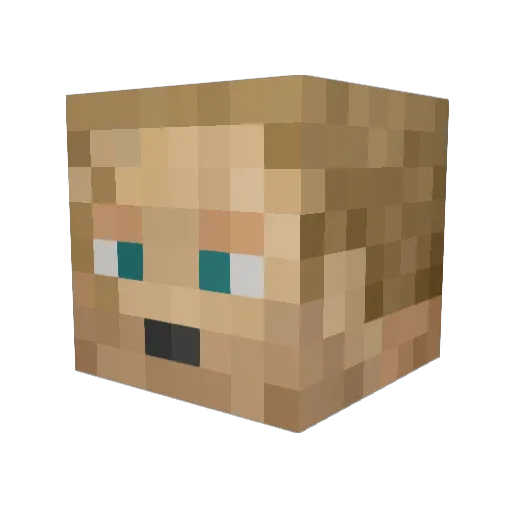 MaxDaBoredBrd Minecraft avatar head, 3D render