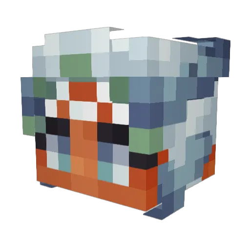 MaxDaigo Minecraft avatar head, 3D render