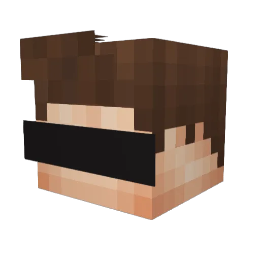 MaxDerDachs Minecraft avatar head, 3D render