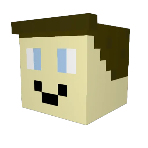 MaxE_23 Minecraft avatar head, 3D render