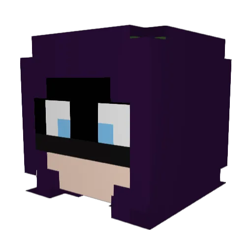 MaxEpiccc Minecraft avatar head, 3D render