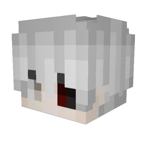 MaxFaktor Minecraft avatar head, 3D render