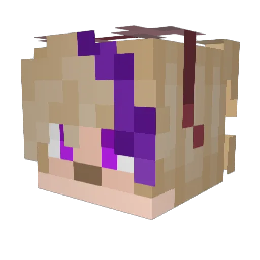 MaxFauxDragon Minecraft avatar head, 3D render