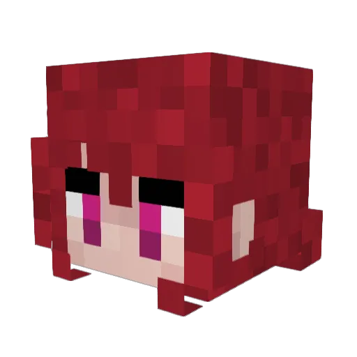 MaxFoxArt Minecraft avatar head, 3D render