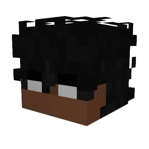 MaxFroger Minecraft avatar head, 3D render