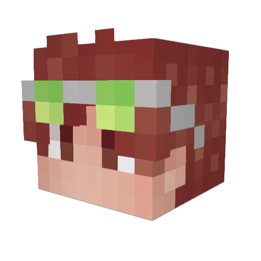 MaxGromMD Minecraft avatar head, 3D render