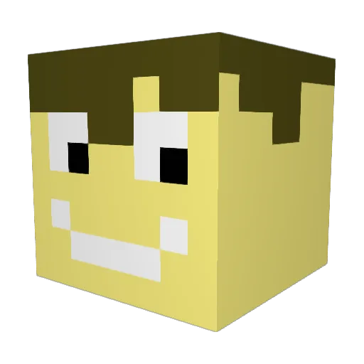 MaxGummesson Minecraft avatar head, 3D render