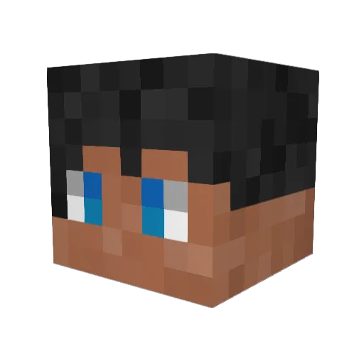 MaxH04 Minecraft avatar head, 3D render