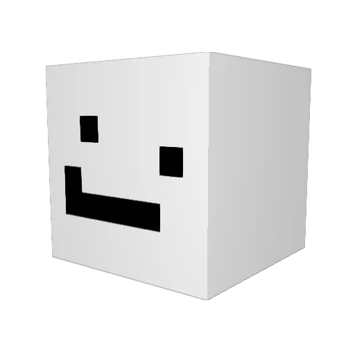 MaxHK Minecraft avatar head, 3D render
