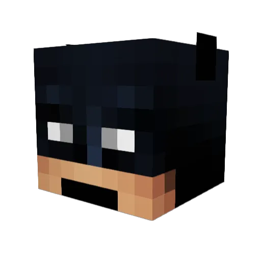 MaxHero99 Minecraft avatar head, 3D render