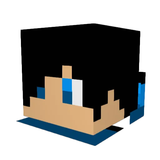MaxHoey123 Minecraft avatar head, 3D render