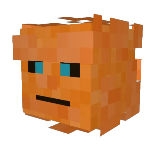 MaxIsJava Minecraft avatar head, 3D render