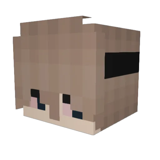 MaxIstSchlecht Minecraft avatar head, 3D render