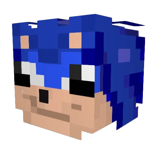 MaxJamage Minecraft avatar head, 3D render