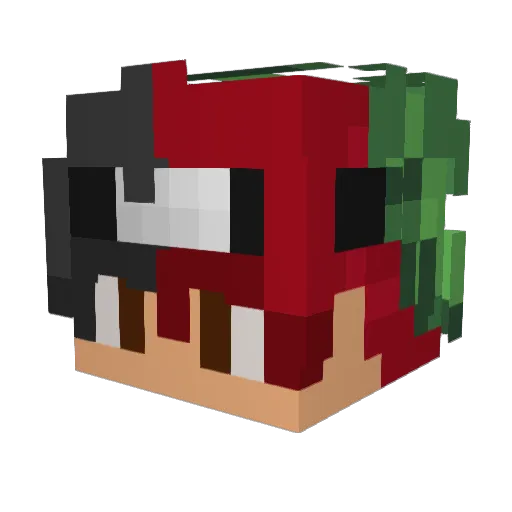 MaxJhon22 Minecraft avatar head, 3D render