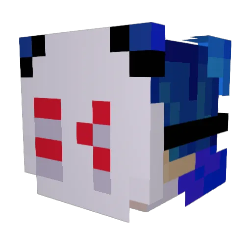 MaxLaMenaceGR77 Minecraft avatar head, 3D render