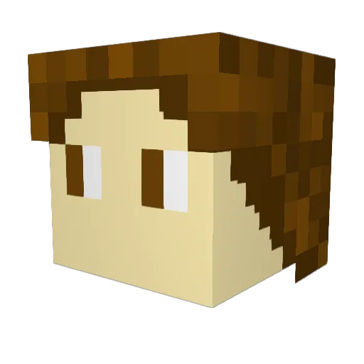 MaxLikesStuff Minecraft avatar head, 3D render