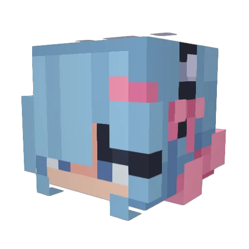 MaxMan2801 Minecraft avatar head, 3D render