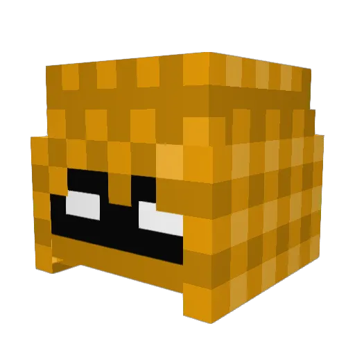 MaxMang0 Minecraft avatar head, 3D render