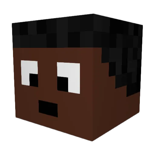 MaxMarshall6969 Minecraft avatar head, 3D render