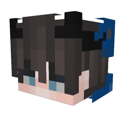 MaxMax3000 Minecraft avatar head, 3D render