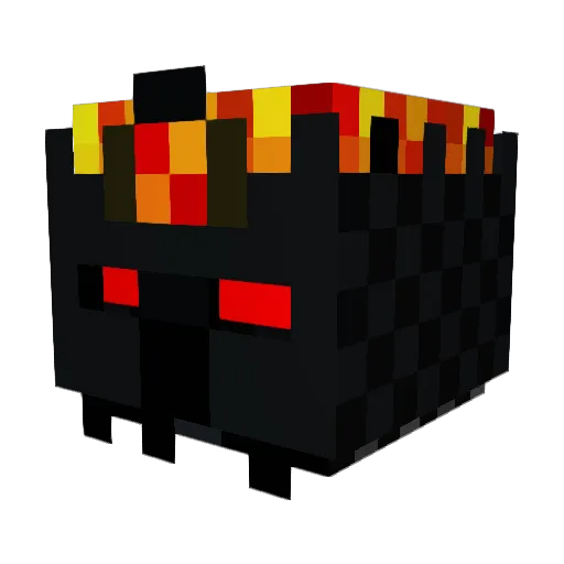 MaxMdb Minecraft avatar head, 3D render