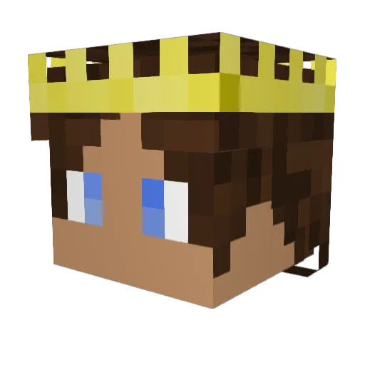 MaxMilli09 Minecraft avatar head, 3D render