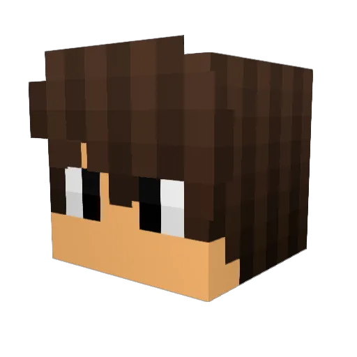 MaxMonk04 Minecraft avatar head, 3D render