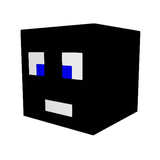 MaxMunk Minecraft avatar head, 3D render