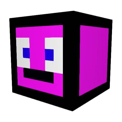 MaxMusterHD Minecraft avatar head, 3D render