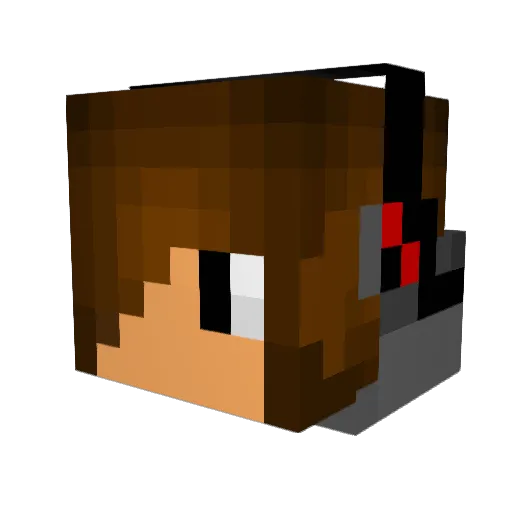 MaxNinja10 Minecraft avatar head, 3D render