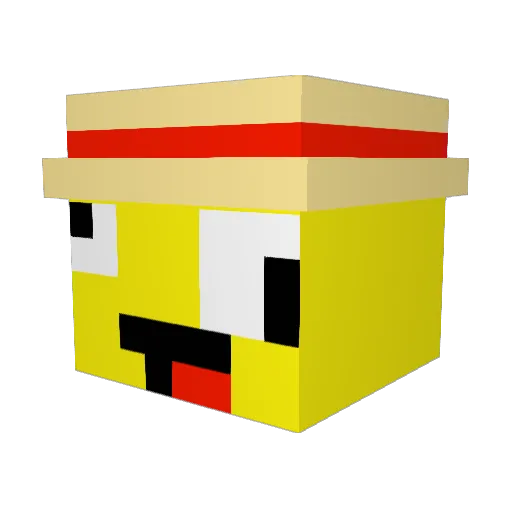 MaxNuggets Minecraft avatar head, 3D render