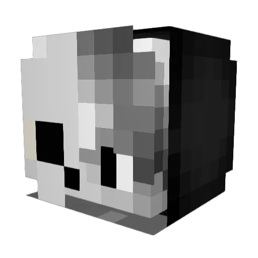 MaxO_m Minecraft avatar head, 3D render