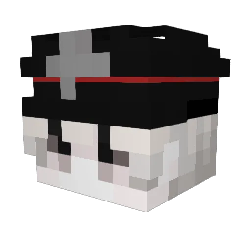 MaxPRO_GMR Minecraft avatar head, 3D render