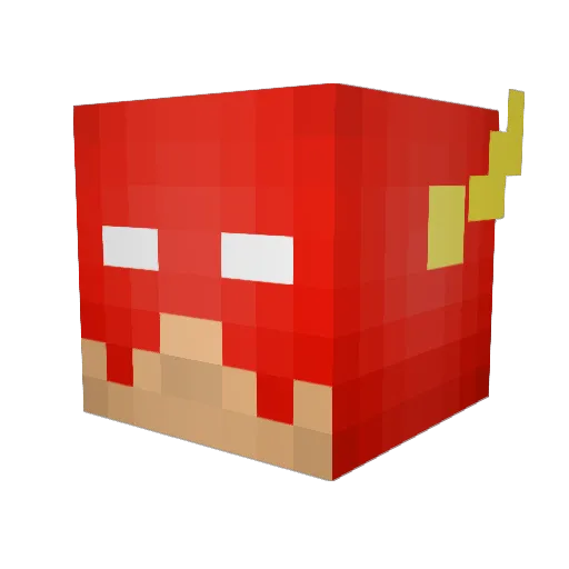MaxPaa Minecraft avatar head, 3D render